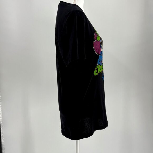 Vintage Style Disney Lilo & Stitch Experiment 626 Graphic T-Shirt Black Size M - Picture 4 of 9